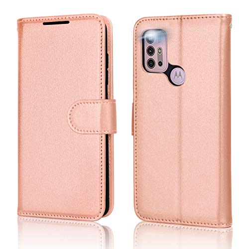 [Wallet Case] Protective Cover with Cash & Card Holder, Stand and Wrist Strap For Motorola Moto G30 / G10