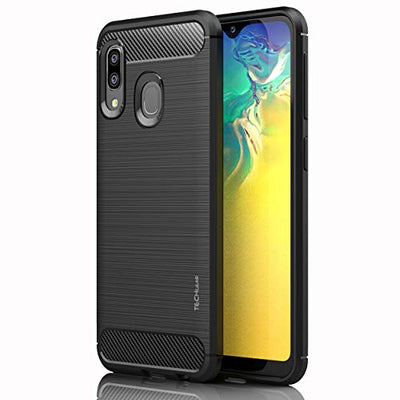 [Stealth Case] Samsung Galaxy A20e Soft Protective Slim Cover with Carbon Fibre Detailing