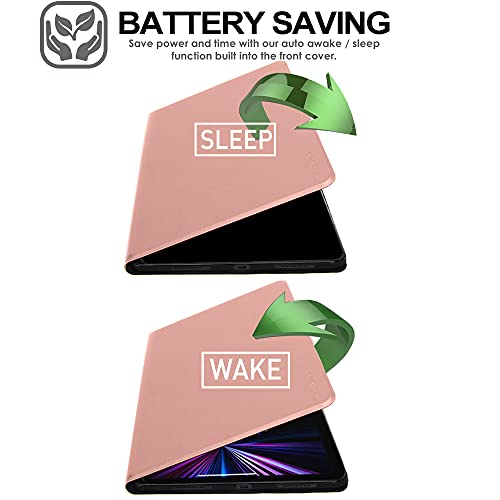 [Smart Case] Slim Stand Cover with Auto Sleep/Wake for Apple iPad Pro 12.9" (6th / 5th / 3rd / 2nd Generation)