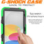 [G-SHOCK Case] Heavy Duty Long Survival Screen Protector Case for Apple iPad 11th & 10th Generation, iPad 2025 / 2022