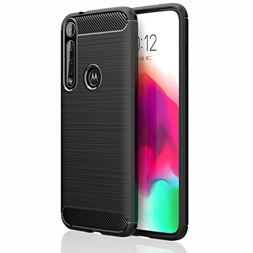 [Stealth Case] Motorola Moto G8 Plus Soft Protective Slim Cover with Carbon Fibre Detailing