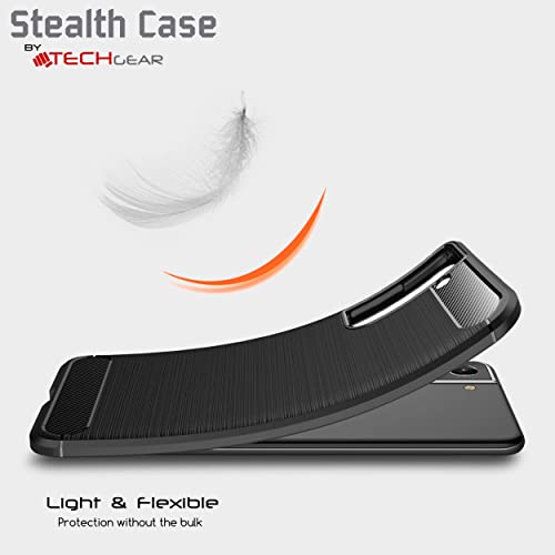 [Stealth Case] Samsung Galaxy S21 FE Soft Protective Slim Cover with Carbon Fibre Detailing