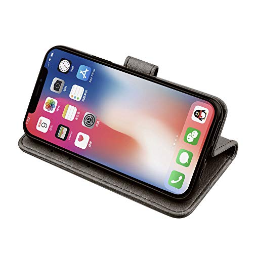 [Wallet Case] Protective Cover with Cash & Card Holder, Stand and Wrist Strap For Apple iPhone 11 Pro Max