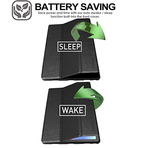 [Smart Case] Slim Stand Cover with Auto Sleep/Wake for Lenovo Tab M10 Plus 3rd Gen 2022 (10.6") TB125 / TB128