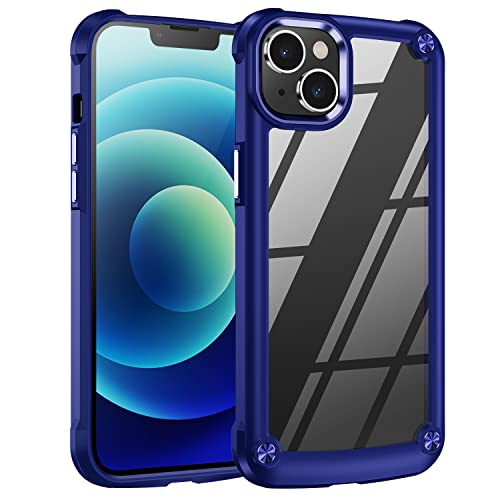 [Fusion Armour Case] Premium Hybrid Tough Heavy Duty, Rugged, Clear Back Bumper Case for Apple iPhone 14 6.1"