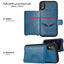 Tough Armoured Wallet 360 ShockProof Case with Card Slots & Stand for Apple iPhone XR