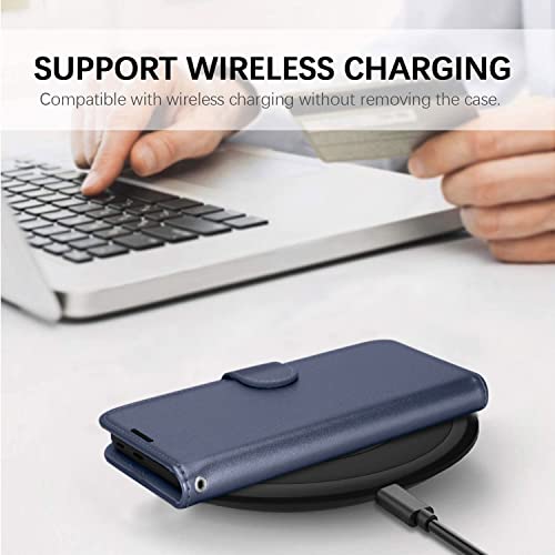 [Wallet Case] Protective Cover with Cash & Card Holder, Stand and Wrist Strap For Honor Magic 4 Pro 5G