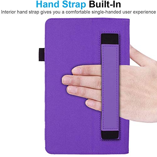 [Folio Case] Smart Cover Stand with Auto Sleep/Wake & Hand Strap For Apple iPad 10.2" 2021 / 2020 / 2019 [9th / 8th / 7th Generation]