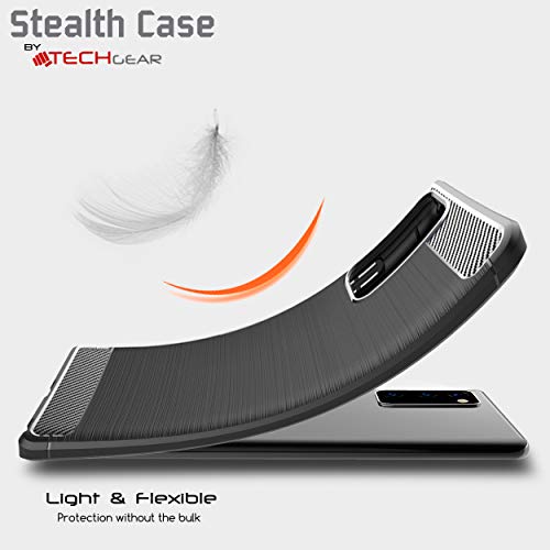 [Stealth Case] Samsung Galaxy Note 20 Soft Protective Slim Cover with Carbon Fibre Detailing