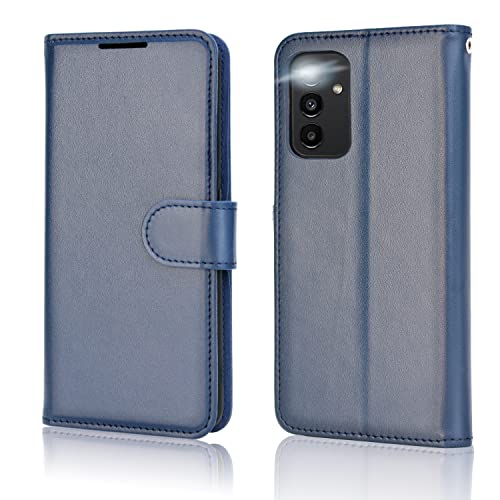 [Wallet Case] Protective Cover with Cash & Card Holder, Stand and Wrist Strap For Samsung Galaxy A04s / A13 5G