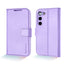 [Leather Wallet Case] Genuine Leather [RFID Blocking] Magnetic Flip Case with Card & Slots and Stand For Samsung Galaxy S23 Plus