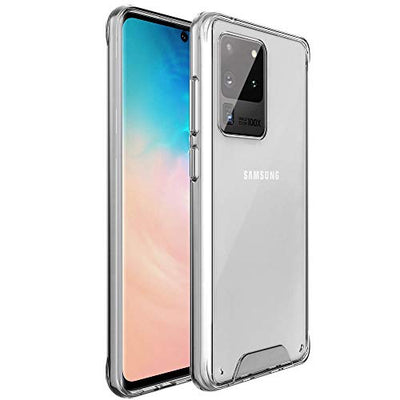 [Fusion HD Case] Shockproof Fused Gel Bumper & Hard Back Slim Clear Cover for Samsung Galaxy Galaxy S20 Ultra