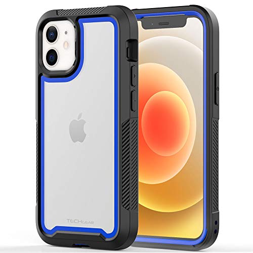 [Fusion Armour Case] Premium Slim Hybrid Tough Heavy Duty, Clear Back Bumper Case for iPhone 12 Mini