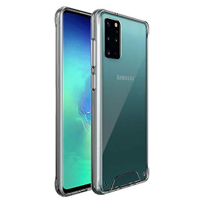 [Fusion HD Case] Shockproof Fused Gel Bumper & Hard Back Slim Clear Cover for Samsung Galaxy Galaxy S20 Plus