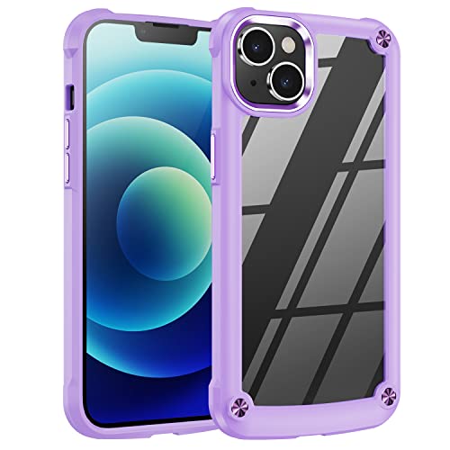 [Fusion Armour Case] Premium Hybrid Tough Heavy Duty, Rugged, Clear Back Bumper Case for Apple iPhone 14 6.1"