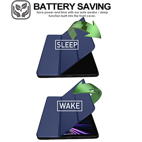 [Smart Case] Slim Stand Cover with Auto Sleep/Wake for Apple iPad Pro 12.9" (6th / 5th / 3rd / 2nd Generation)