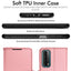[Wallet Case] Protective Cover with Cash & Card Holder, Stand and Wrist Strap For Huawei P Smart 2021