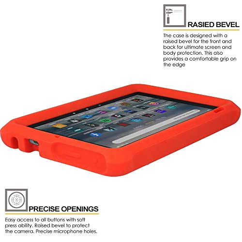 [Bumper Case] Shockproof Soft Easy Grip Case for Amazon Fire 7" (2022 / 12th Generation)