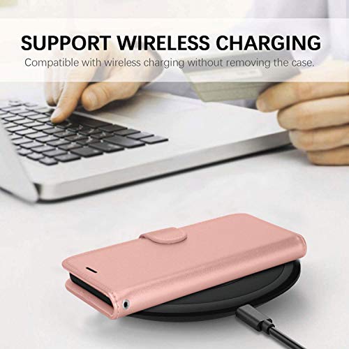 [Wallet Case] Protective Cover with Cash & Card Holder, Stand and Wrist Strap For Apple iPhone 12 Pro Max