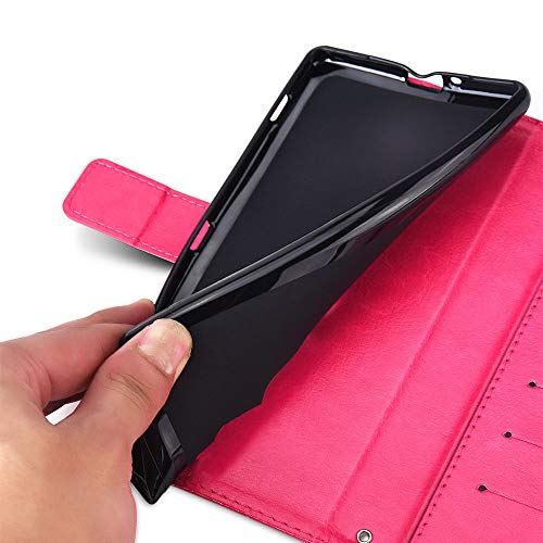 [Wallet Case] Protective Cover with Cash & Card Holder, Stand and Wrist Strap For Apple iPhone XS Max
