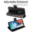 [Wallet Case] Protective Cover with Cash & Card Holder, Stand and Wrist Strap For Motorola Moto E7