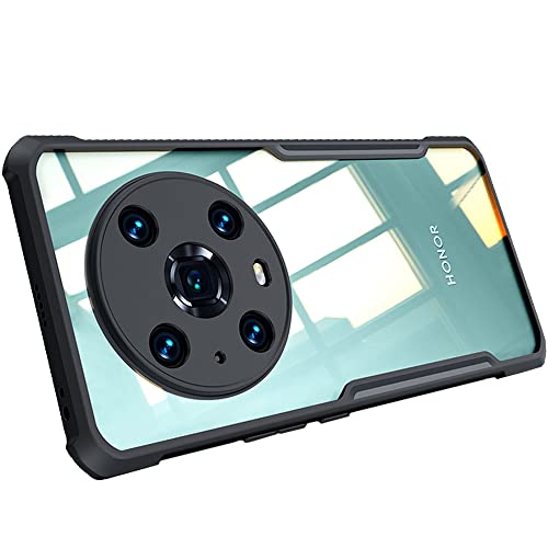 [Fusion Armour Case] Premium Hybrid Tough Heavy Duty, Clear Back, Bumper Case for Honor Magic 4 Pro 5G