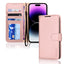[Wallet Case] Protective Cover with Cash & Card Holder, Stand and Wrist Strap For Apple iPhone 14 Pro