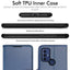 [Wallet Case] Protective Cover with Cash & Card Holder, Stand and Wrist Strap For TCL 306 / TCL 305 / TCL 30 SE