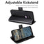 [Wallet Case] Protective Cover with Cash & Card Holder, Stand and Wrist Strap For Nokia 2.4