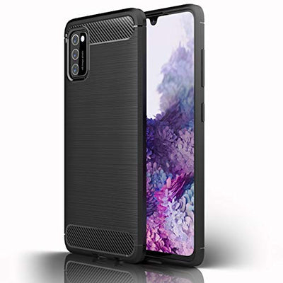 [Stealth Case] Samsung Galaxy A41 Soft Protective Slim Cover with Carbon Fibre Detailing