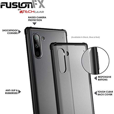 [Fusion FX Case] Slim & Light Tough Fused Gel Bumper & Hard Back Matte Case for Samsung Galaxy Note 10