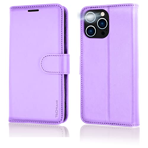 [Wallet Case] Protective Cover with Cash & Card Holder, Stand and Wrist Strap For Apple iPhone 14 Pro