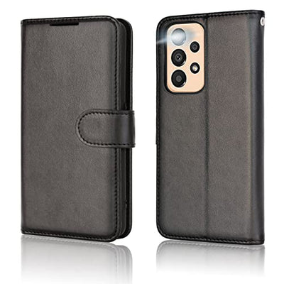 [Wallet Case] Protective Cover with Cash & Card Holder, Stand and Wrist Strap For Samsung Galaxy A33 5G
