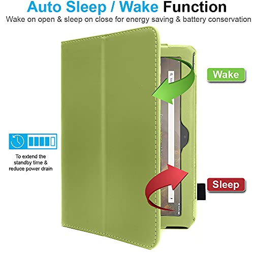 [Folio Case] Smart Cover Stand with Auto Sleep/Wake & Hand Strap For Amazon Fire HD 10" / HD 10" Plus (2021/11th Generation)