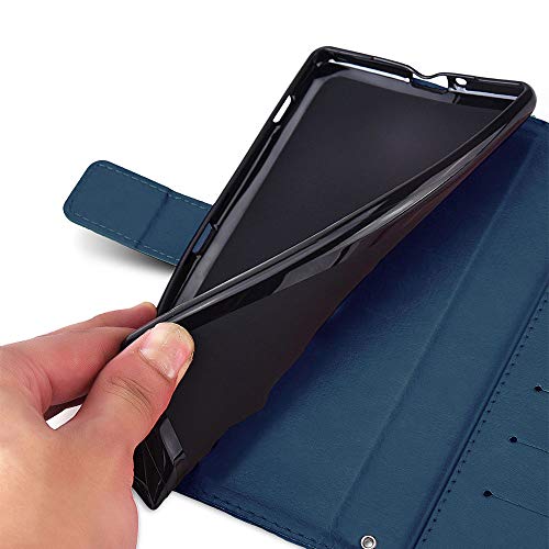 [Wallet Case] Protective Cover with Cash & Card Holder, Stand and Wrist Strap For Apple iPhone XS Max