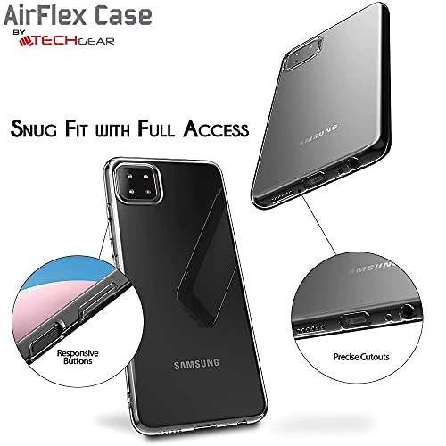 [AirFlex Case] Crystal Clear Slim & Light, Protective,  Soft Gel Cover for Samsung Galaxy A22 5G
