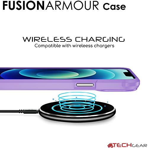 [Fusion Armour Case] Premium Hybrid Tough Heavy Duty, Rugged, Clear Back Bumper Case for Apple iPhone 14 Pro Max 6.7"
