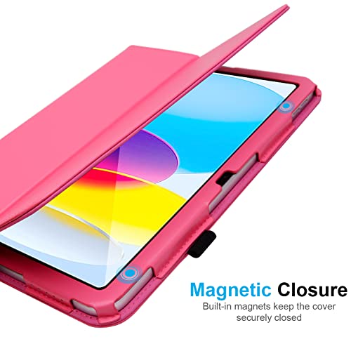 [Folio Case] Smart Cover Stand with Auto Sleep/Wake & Hand Strap For Apple iPad 11th & 10th Generation, iPad 2025 / 2022