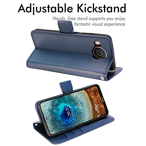 [Wallet Case] Protective Cover with Cash & Card Holder, Stand and Wrist Strap For Nokia X10 / X20