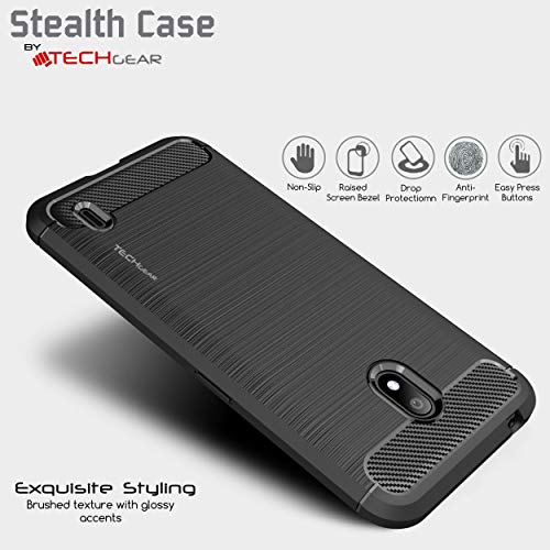 [Stealth Case] Nokia 3.2 Soft Protective Slim Cover with Carbon Fibre Detailing