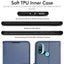 [Wallet Case] Protective Cover with Cash & Card Holder, Stand and Wrist Strap For Motorola Moto E20 / E30