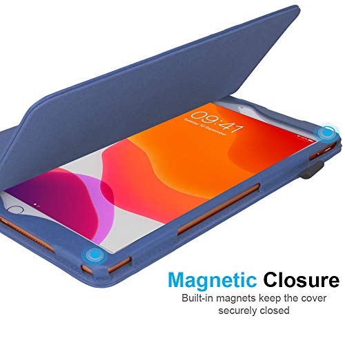 [Folio Case] Smart Cover Stand with Auto Sleep/Wake & Hand Strap For Apple iPad 10.2" 2021 / 2020 / 2019 [9th / 8th / 7th Generation]