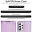 [Wallet Case] Protective Cover with Cash & Card Holder, Stand and Wrist Strap For Samsung Galaxy A52s 5G