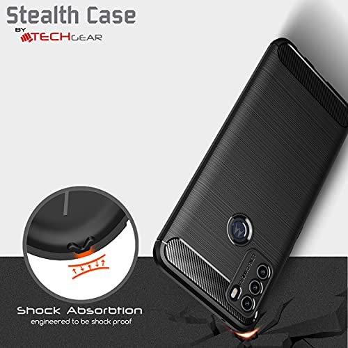 [Stealth Case] Motorola Moto G50 Soft Protective Slim Cover with Carbon Fibre Detailing