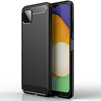 [Stealth Case] Samsung Galaxy A22 5G Soft Protective Slim Cover with Carbon Fibre Detailing