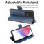 [Wallet Case] Protective Cover with Cash & Card Holder, Stand and Wrist Strap For Samsung Galaxy A13