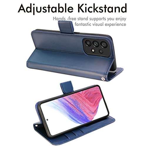 [Wallet Case] Protective Cover with Cash & Card Holder, Stand and Wrist Strap For Samsung Galaxy A13