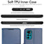 [Wallet Case] Protective Cover with Cash & Card Holder, Stand and Wrist Strap For Motorola Moto G22