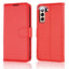 [Wallet Case] Protective Cover with Cash & Card Holder, Stand and Wrist Strap For Samsung Galaxy S21 FE 5G