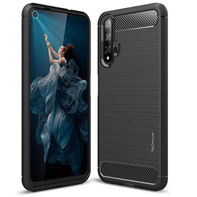[Stealth Case] Huawei Nova 5T Soft Protective Slim Cover with Carbon Fibre Detailing